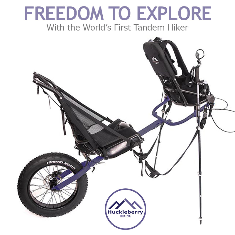 Cascade Tandem Hiking Cart Make Trails Accessible Huckleberry Hiking Freedom to Explore